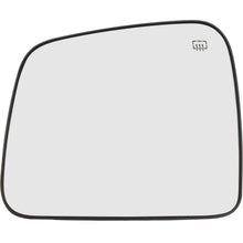 Mirror Glass For 2011-2022 Jeep Grand Cherokee Heated Flat Left - backing plate