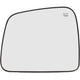 Mirror Glass For 2011-2022 Jeep Grand Cherokee Heated Flat Left - backing plate