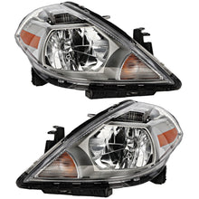 Halogen Headlight Set of 2 For 2007-2012 Nissan Versa Hatcback Left and Right