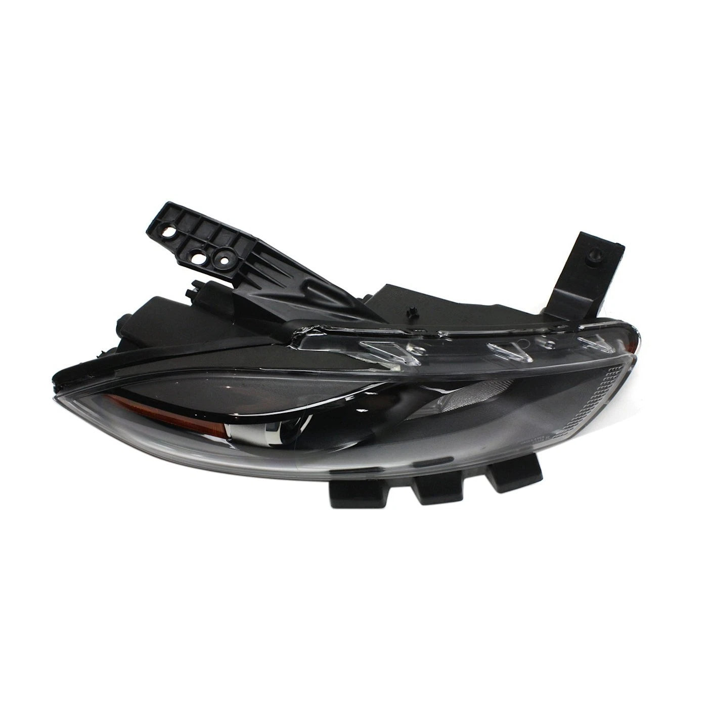 Headlight Set For 2013-2016 Dodge Dart Left and Right Black Housing HID 2Pc