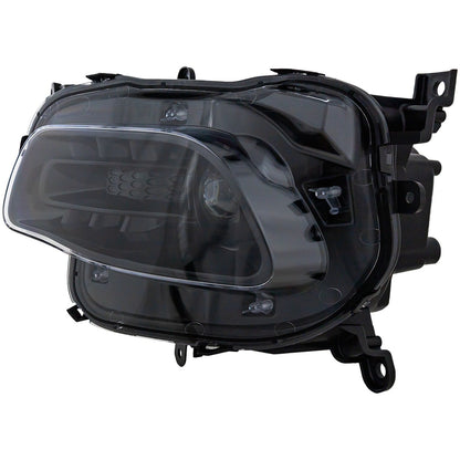 Driver Side Headlight For Jeep Cherokee 2014-2018 Halogen with Bulb(s) Black
