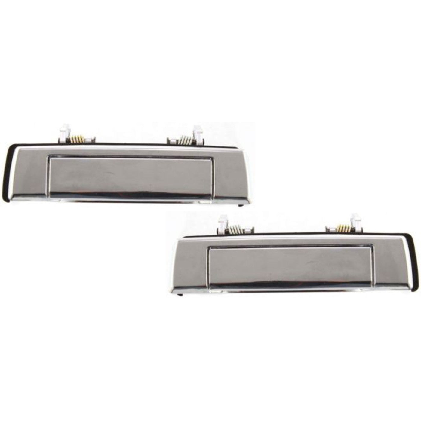 Exterior Door Handle For 87-93 Mazda B2600 B2200 Set of 2 Front Chrome Plastic