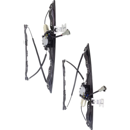 Front Window Regulator Set For 2005-2015 Nissan Armada with Motor