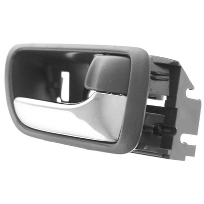 Door Handle Inside Gray Chrome Left & Right Pair Set for 02-06 Toyota Camry