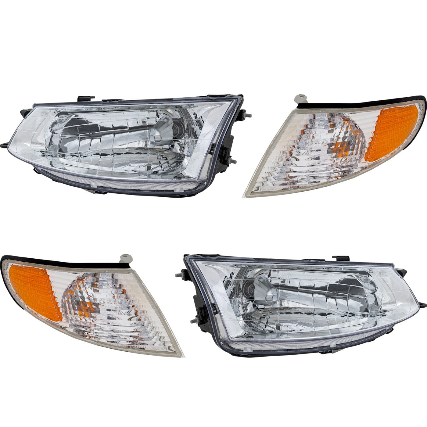 Headlight Corner Light Kit For 1999-2001 Toyota Solara Left and Right With Bulb