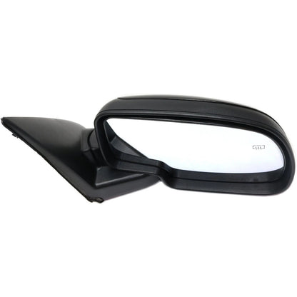 Side View Mirrors Power Heated Smooth Black with Puddle Pair For 00-02 Chevy GMC