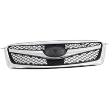 Grille For 2010-2012 Subaru Legacy Chrome Shell w/ Black Insert Plastic