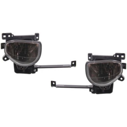 Set of 2 Clear Lens Fog Light For 2009-11 Acura TL LH & RH w/ Bulbs