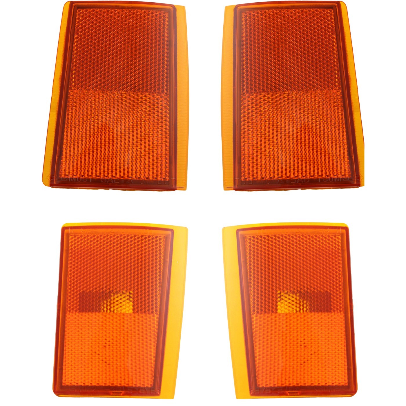 Reflector and Side Marker Kit For 92-93 Chevrolet Blazer K1500 Suburban Front
