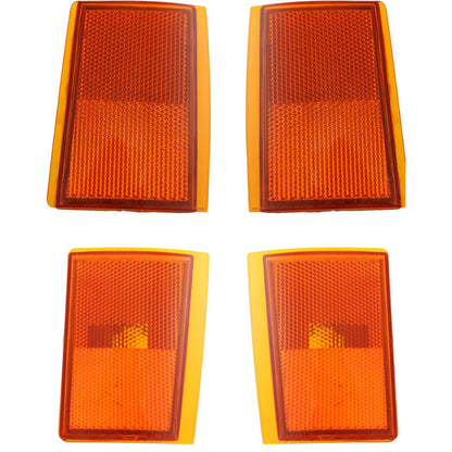 Reflector and Side Marker Kit For 92-93 Chevrolet Blazer K1500 Suburban Front