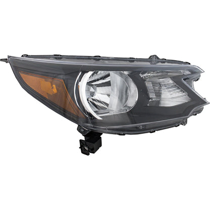Driver and Passenger Side Headlights For Honda CR-V 2012-2014 Halogen w/ Bulb/s