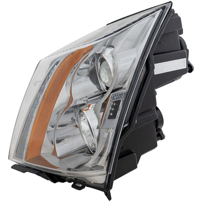 Driver Side Headlight For Cadillac CTS 2008-2015 Halogen with Bulb(s)