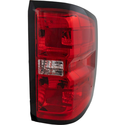 Passenger Side Tail Light for Chevrolet Silverado 1500 2016-2018 Halogen w/ bulb
