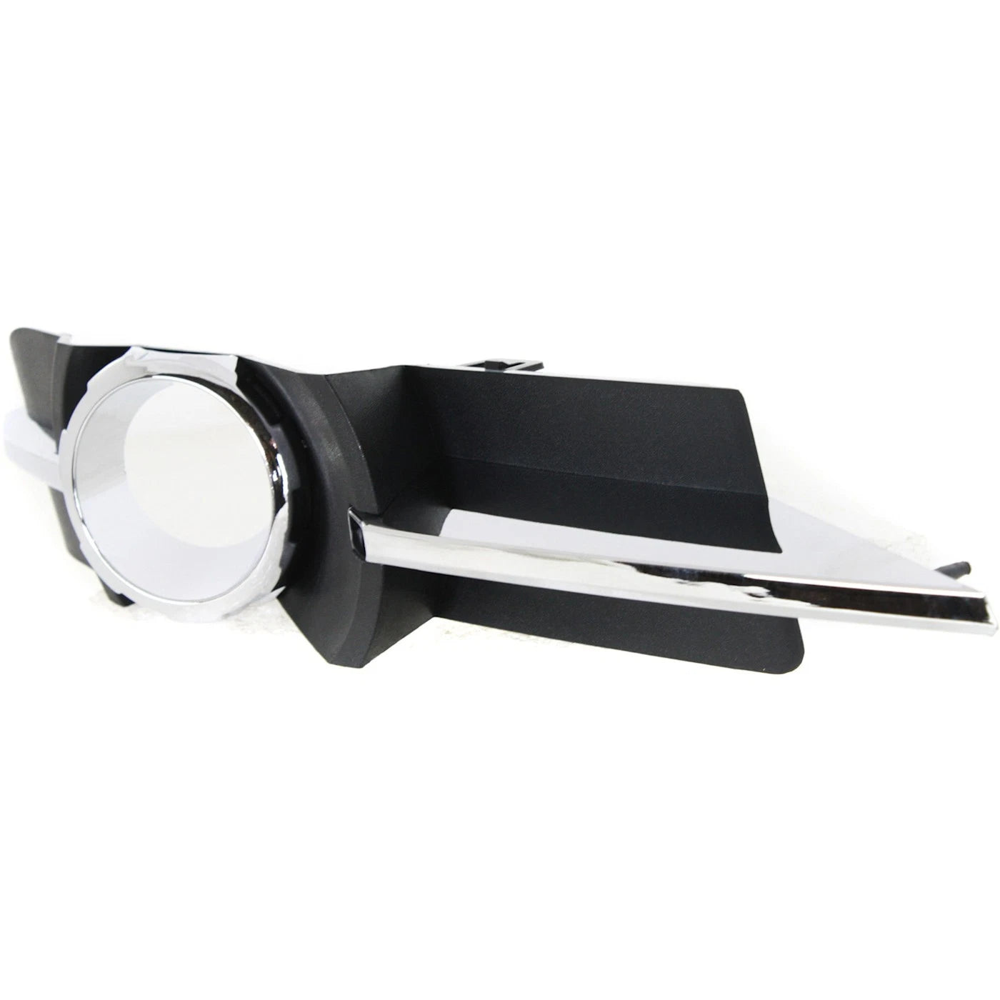 Fog Light Trim Set For 2008-2012 Chevy Malibu Left & Right Black and Chrome 2Pc
