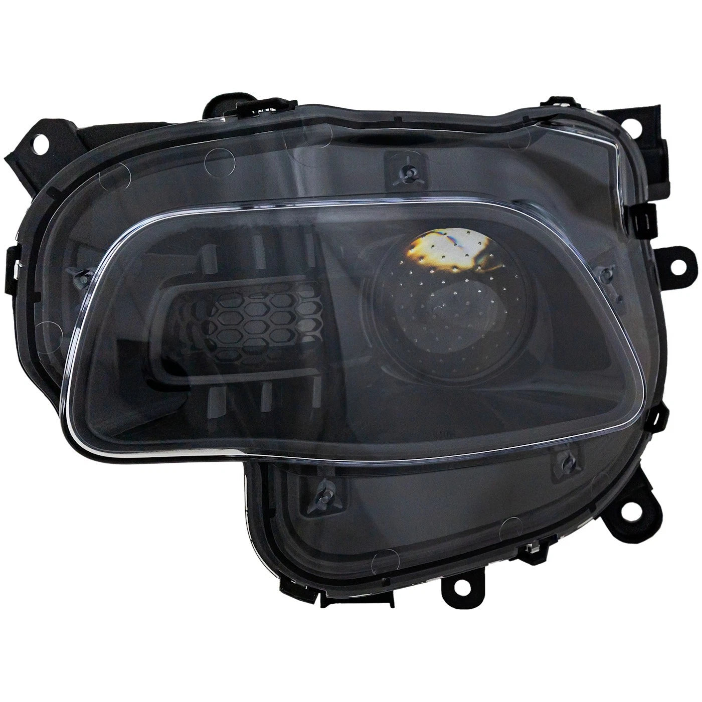 Driver Side Headlight For Jeep Cherokee 2014-2018 Halogen with Bulb(s) Black