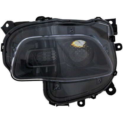 Driver Side Headlight For Jeep Cherokee 2014-2018 Halogen with Bulb(s) Black