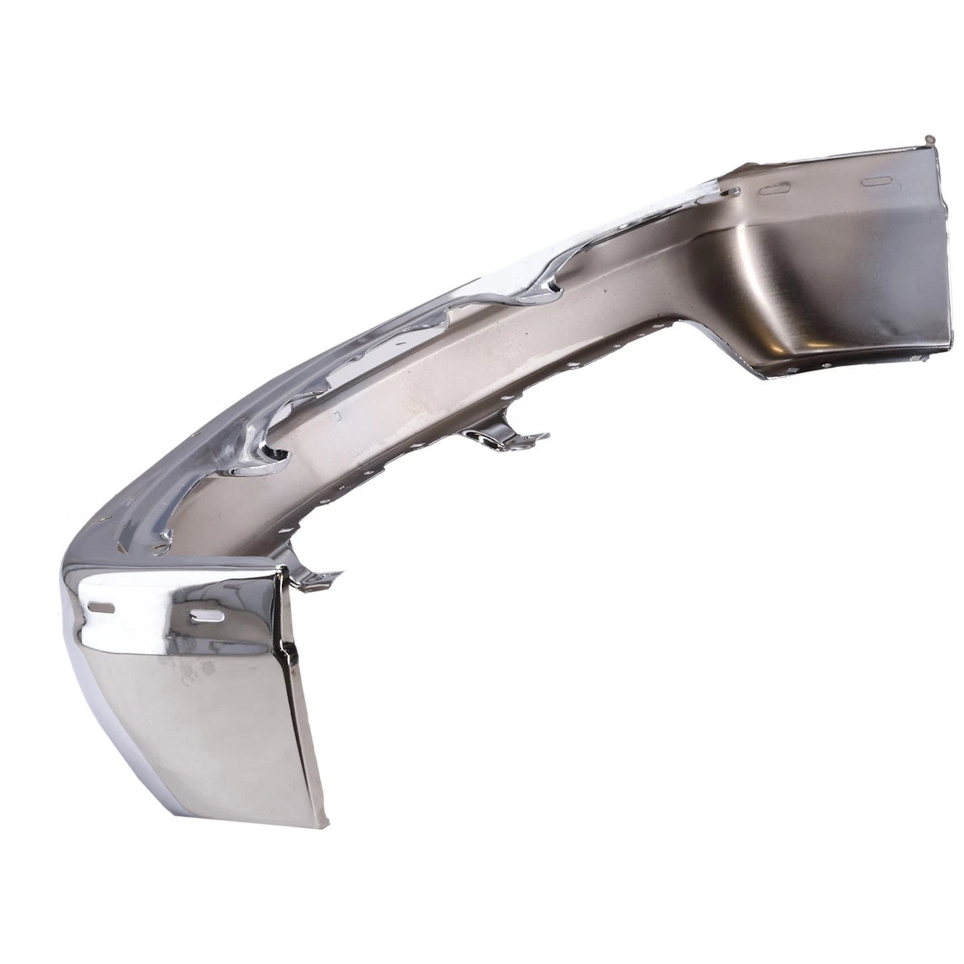 1-Piece Front Bumper For Chevrolet Silverado 1500 1999-2002 w/ Brackets Chrome