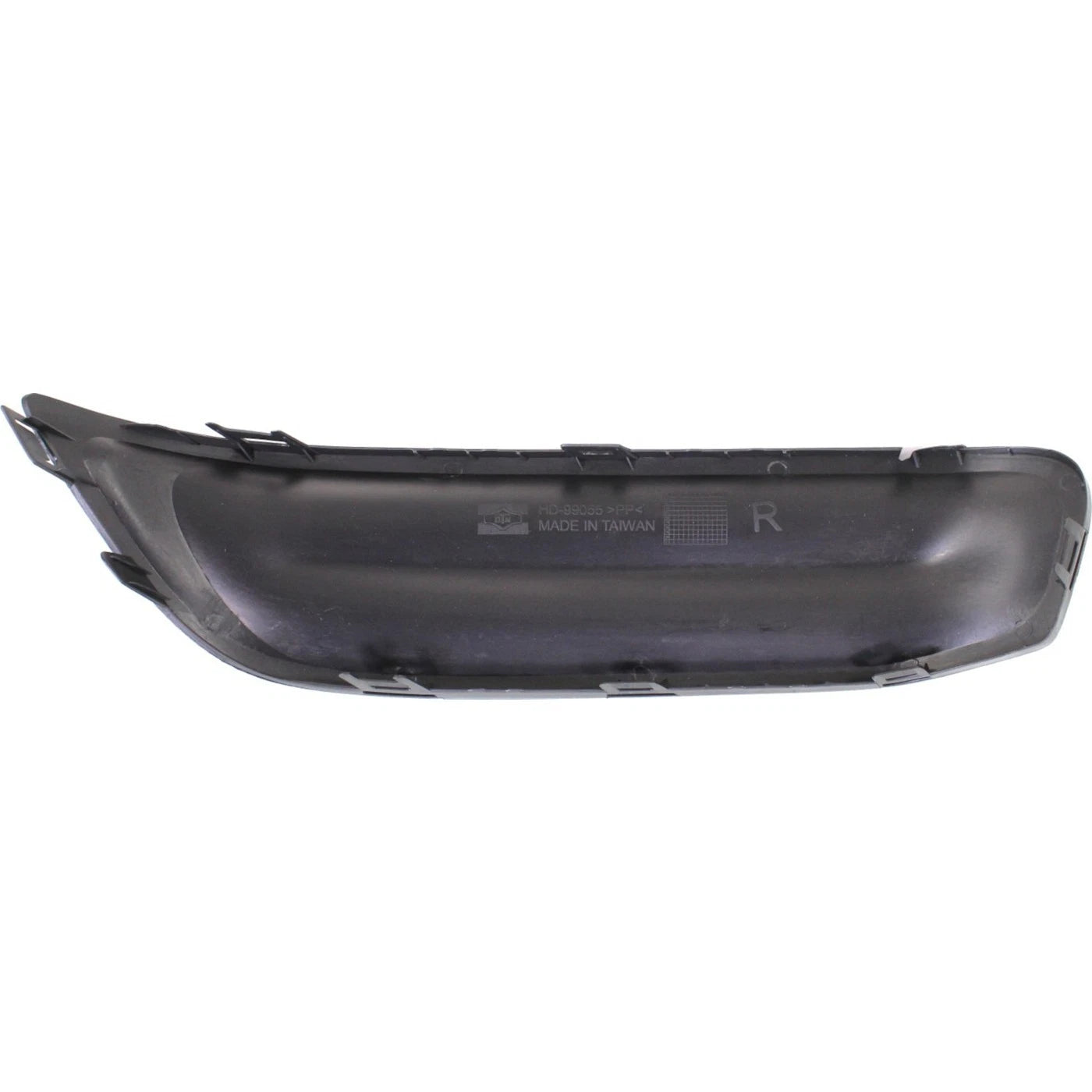Fog Light Cover Set For 2012-13 Honda Civic Coupe Front Left and Right Dark Gray