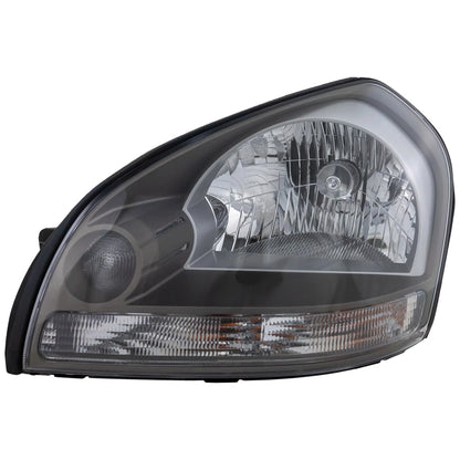 Left and Right Headlights For Hyundai Tucson 2005-2009 Halogen w/ Bulbs w/ Clear