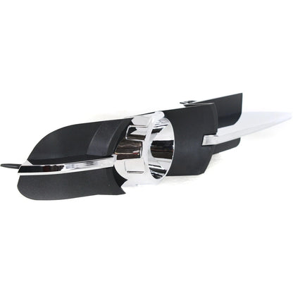 Fog Light Trim Set For 2008-2012 Chevy Malibu Left & Right Black and Chrome 2Pc