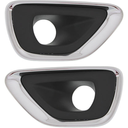 Fog Light Trim Set For 2014-2016 Jeep Grand Cherokee Left and Right 2Pc