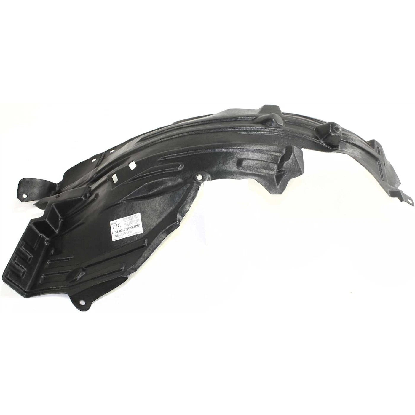 Set of 4 Fender Liner For Infiniti G35 2003-2007 Front Driver Side 2dr Coupe