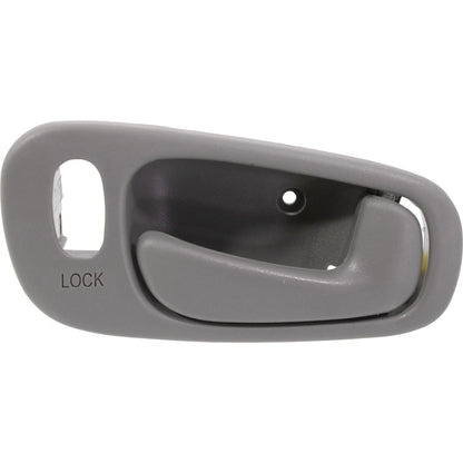 Inside Door Handle Light Gray Front Pair Set for Toyota Corolla Chevy Prizm NEW