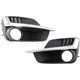 Fog Light Trim Set For 2015-2016 Subaru Impreza Left & Right Primed Plastic 2Pc