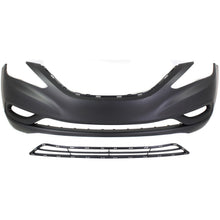 Front Bumper Cover Kit Includes Bumper Grille For 2011-2013 Hyundai Sonata CAPA