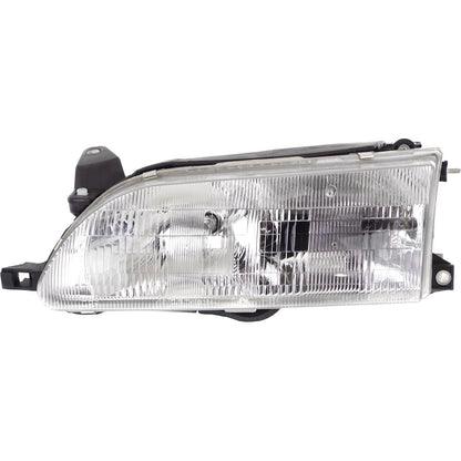Headlight Set For 93-97 Toyota Corolla Left and Right With Bulb 2Pc