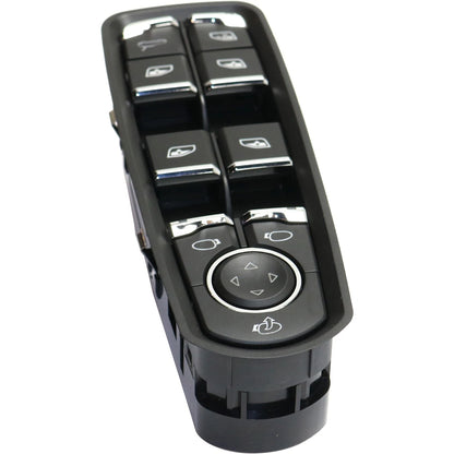 Window Switch For 11-14 Porsche Cayenne Panamera Macan Front Driver Side Black