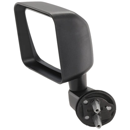 Mirror For 2007-2010 Jeep Wrangler (JK) Left Manual Folding Textured Black