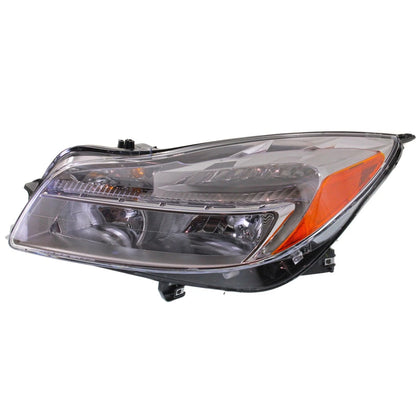 Driver and Passenger Side Headlight For Buick Regal 2011-2013 Halogen with Bulbs