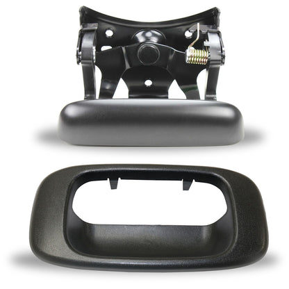 Tailgate Handle Bezel For 99-2006 Chevrolet Silverado 1500 Set of 2 Black