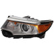 Driver Side Headlight For Ford Edge 2011-2014 Halogen with Bulb(s) Chrome
