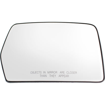 Mirror Glass For 2004-2014 Ford F-150 Convex with Backing Plate Passenger Side