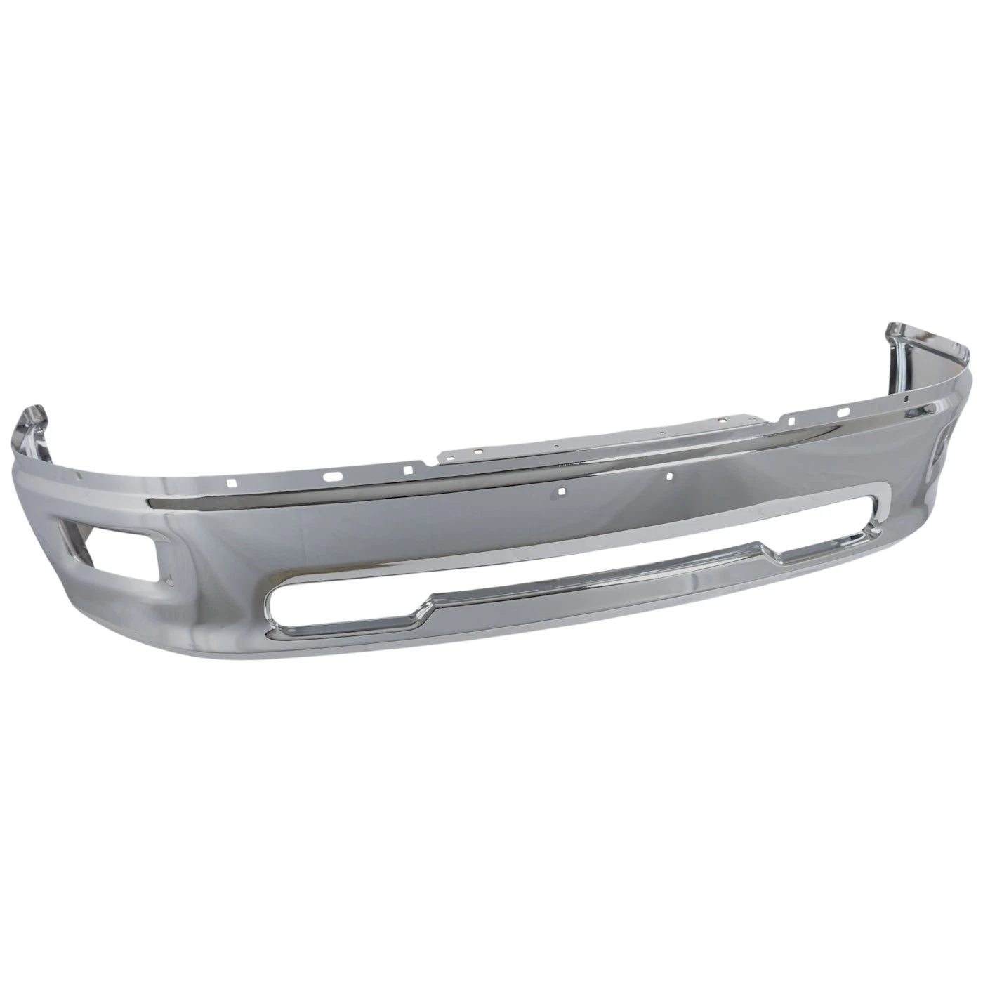 1-Piece Front Bumper For Ram 1500 2011-2012 w/ Fog Lamps Code MCT Chrome