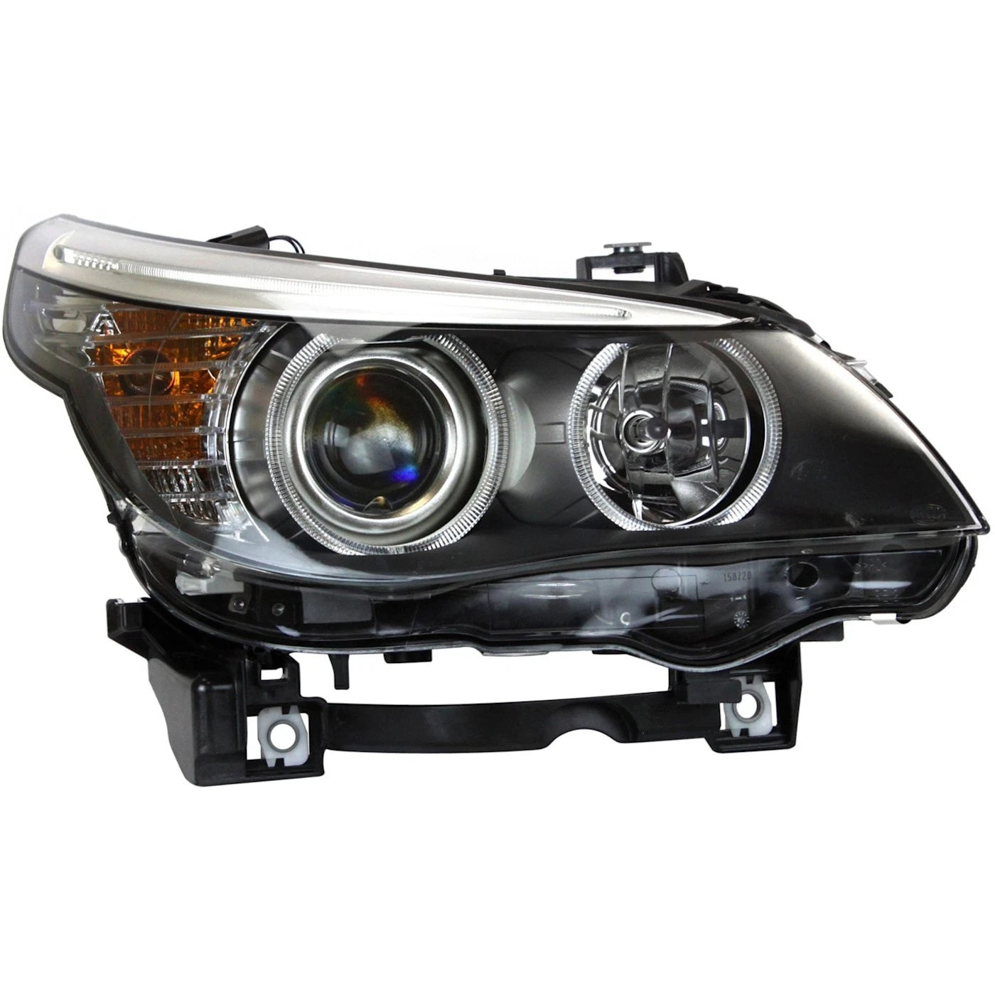 Driver and Passenger Headlight For BMW 528i 2008-2010 Base Halogen with Bulb(s)