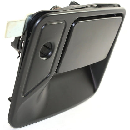 Door Handle Set For 1999-2016 Ford F-250 Super Duty Front Smooth Black 2-Pcs