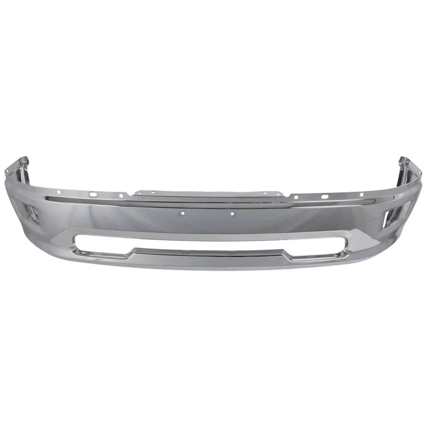 1-Piece Front Bumper For Ram 1500 2011-2012 w/ Fog Lamps Code MCT Chrome