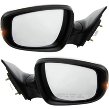 Set Of 2 Mirror Power For 2011-2013 Hyundai Elantra Left Right With Signal Light