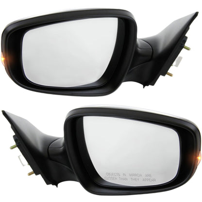 Set Of 2 Mirror Power For 2011-2013 Hyundai Elantra Left Right With Signal Light