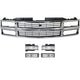 Grille For 1994-99 Chevrolet K1500 94-99 C1500 with Headlamp and Turn Signal Kit