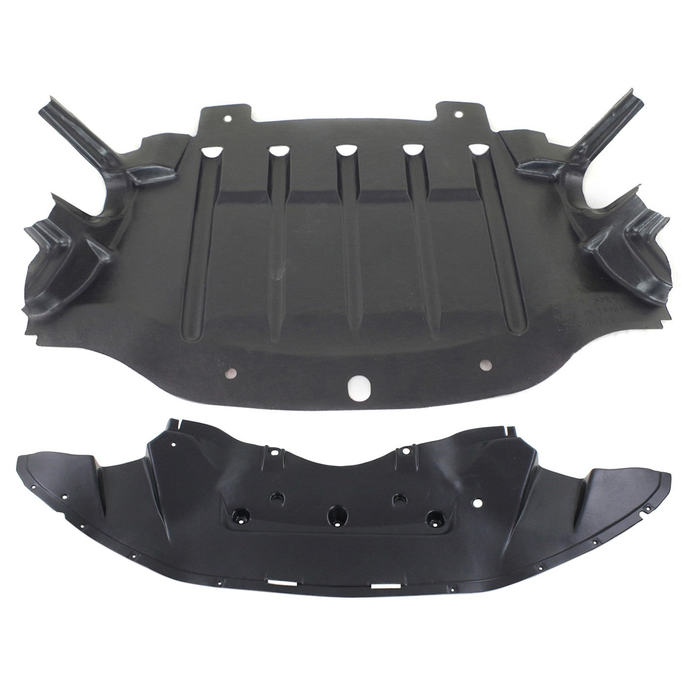 Engine Splash Shield Set of 2 For 2011-2014 Chrysler 300 RWD Front and Center