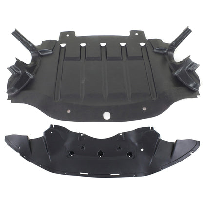 Engine Splash Shield Set of 2 For 2011-2014 Chrysler 300 RWD Front and Center