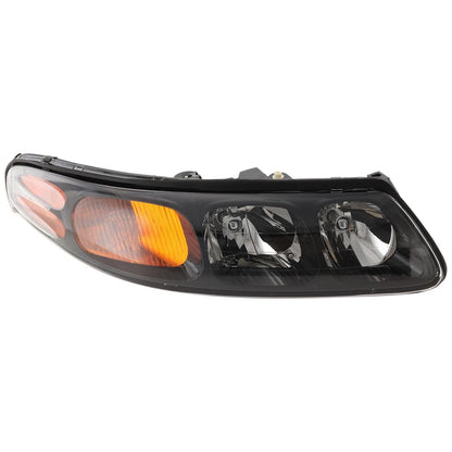 Headlight Assembly Set For 2000-2004 Pontiac Bonneville Left and Right With Bulb