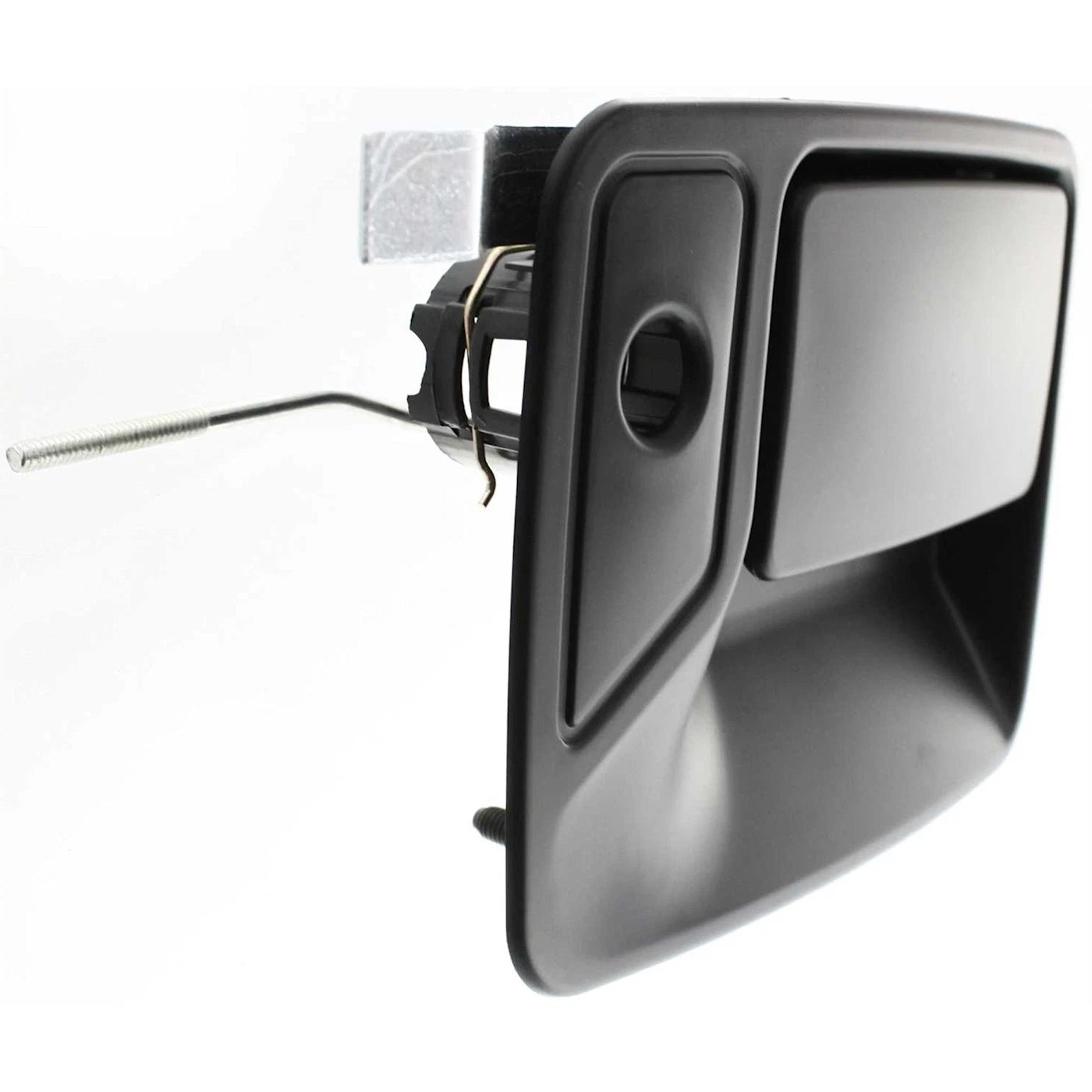 Door Handle Set For 1999-2016 Ford F-250 Super Duty Front Smooth Black 2-Pcs