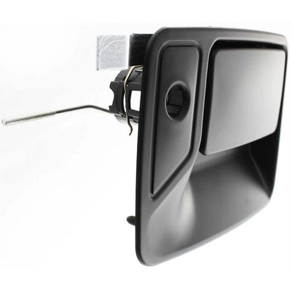 Door Handle Set For 1999-2016 Ford F-250 Super Duty Front Smooth Black 2-Pcs