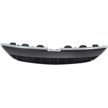 Bumper Grille For 12-16 Chevrolet Sonic Front Lower Chrome Shell Black Insert