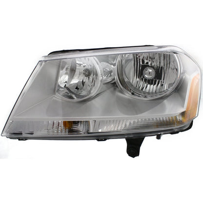 Headlight Assembly Set For 2008-2014 Dodge Avenger Sedan Left Right With Bulb